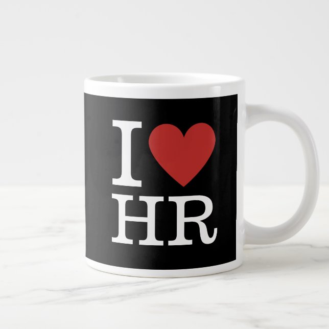 I ❤️ Love HR Jumbo Mug - For HR Dept. Staff (Right)