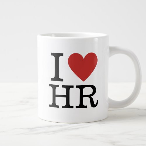 I âï Love HR Jumbo Mug _ For HR Dept Staff