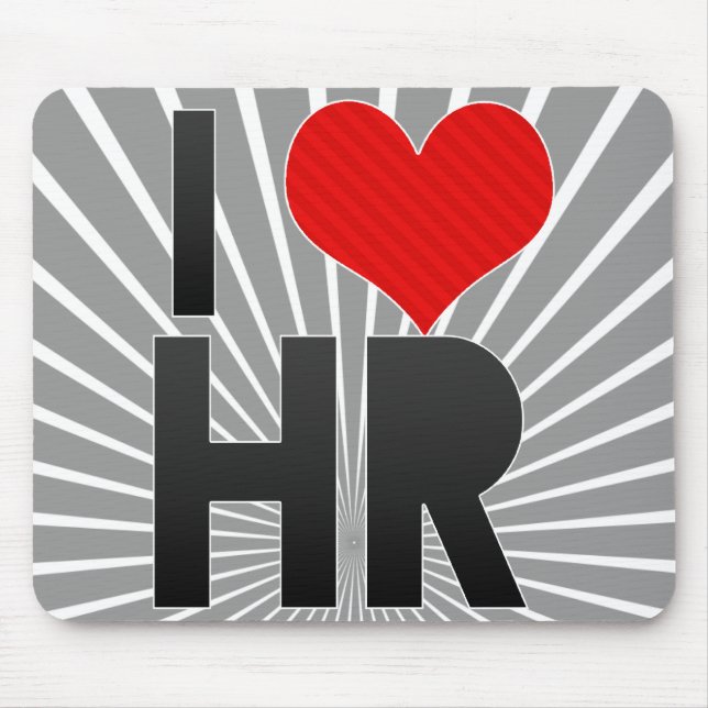 I Love HR Mouse Pad (Front)
