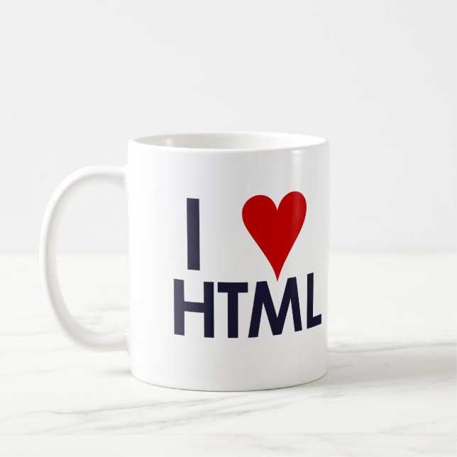 I Love HTML - sitepoint.com Coffee Mug (Left)