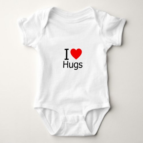 I Love Hugs Baby Bodysuit