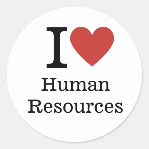I ️ Love Human Resources STICKERS
