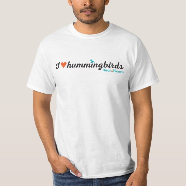 I Love Hummingbirds T-Shirt (Front)