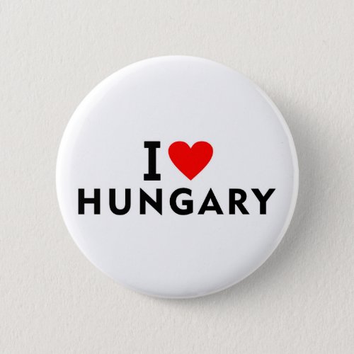 I love Hungary country like heart travel tourism s Button