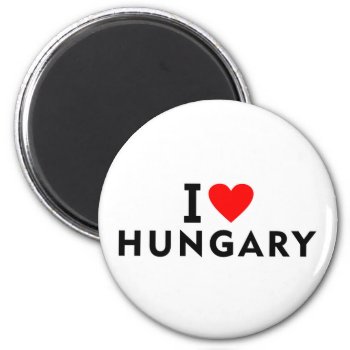 I Love Hungary Country Like Heart Travel Tourism S Magnet by tony4urban at Zazzle