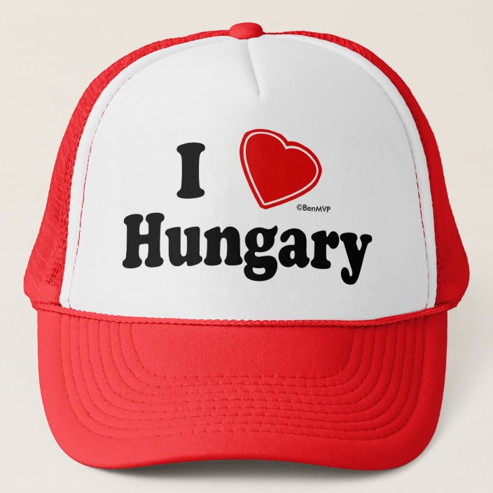 I Love Hungary Hat