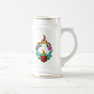 I love Hungary (Kalocsai) Beer Stein