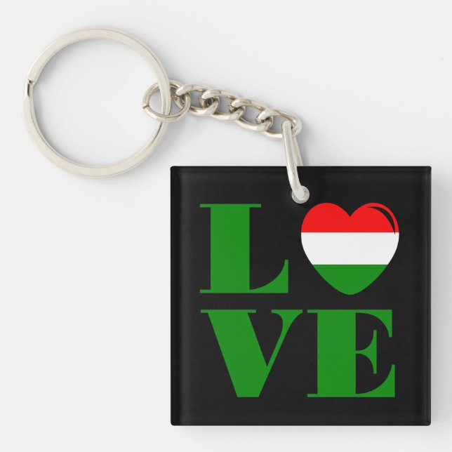 I love Hungary Keychain (Front)