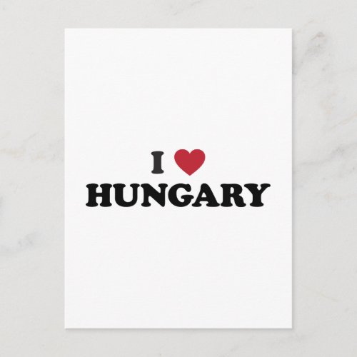 I Love Hungary Postcard