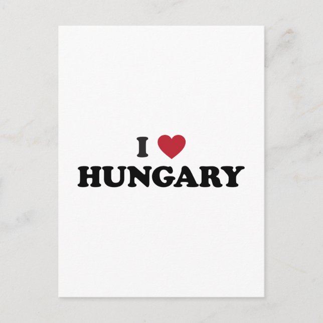 I Love Hungary Postcard (Front)
