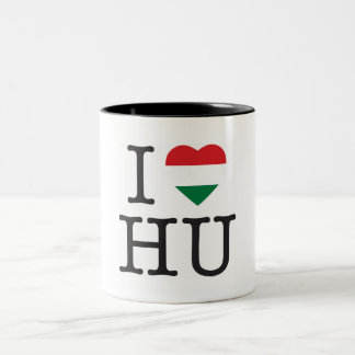 I love Hungary Two-Tone Coffee Mug