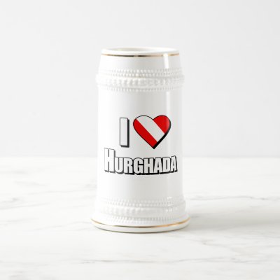 I Love Hurghada Diving Beer Stein