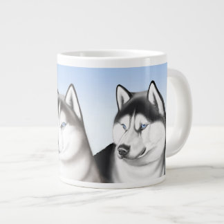 I Love Husky Dogs Jumbo Mug