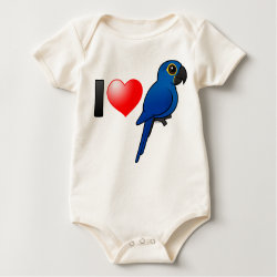 Customizable I Love Hyacinth Macaws Infant Organic Creeper