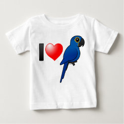 Customizable I Love Hyacinth Macaws Baby Fine Jersey T-Shirt
