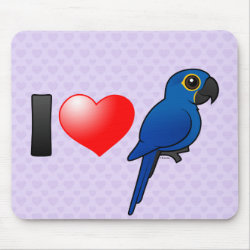Customizable I Love Hyacinth Macaws Mousepad