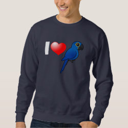 Customizable I Love Hyacinth Macaws Men's Basic Sweatshirt