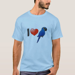 Customizable I Love Hyacinth Macaws Men's Basic T-Shirt