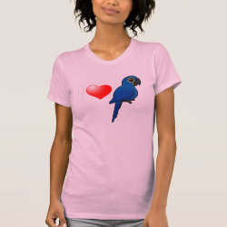 Customizable I Love Hyacinth Macaws Women's American Apparel Fine Jersey Short Sleeve T-Shirt