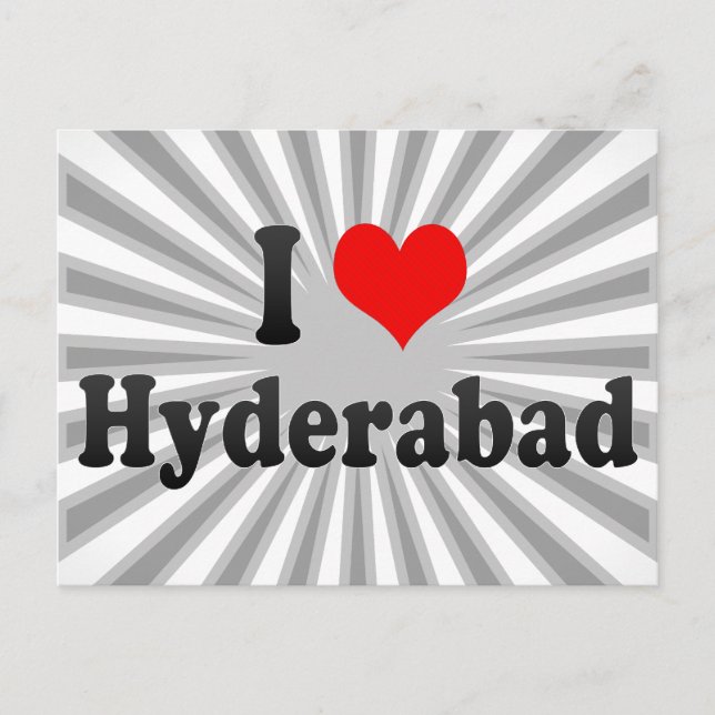 I Love Hyderabad, India Postcard (Front)