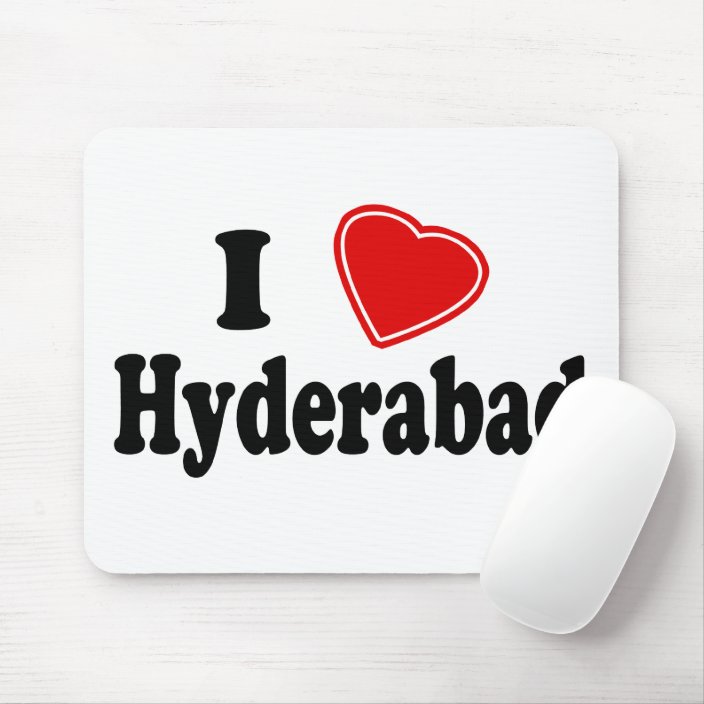 I Love Hyderabad Mousepad