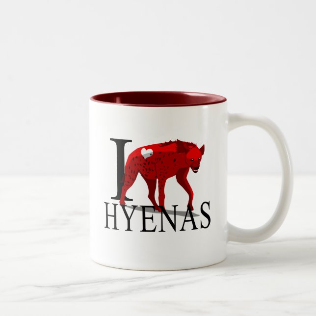 I Love Hyenas Mugs (Right)