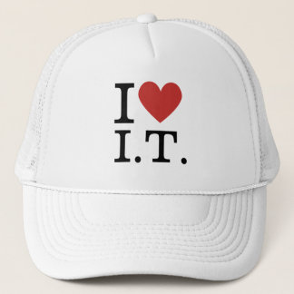 I ❤️ Love I.T. CUSTOMIZABLE Trucker Hat
