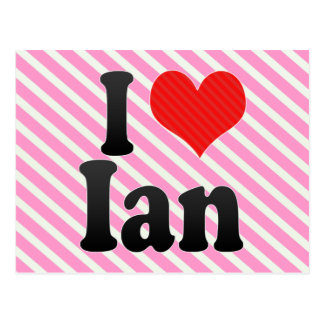 I Love Ian Gifts on Zazzle