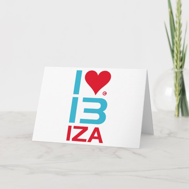 I LOVE IBIZA HOLIDAY CARD (Front)
