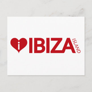 i Love Ibiza Island Original Authentic souvenirs Postcard