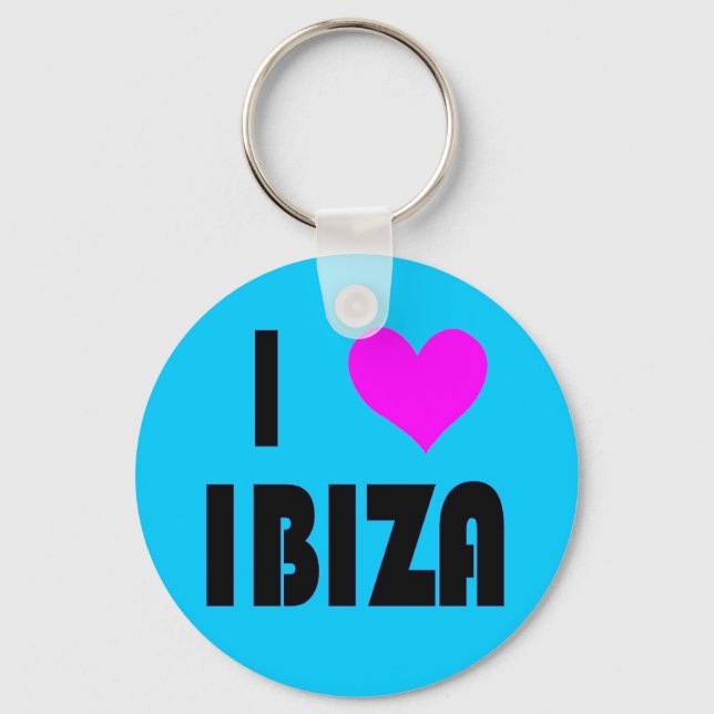 I Love Ibiza keychain (Front)