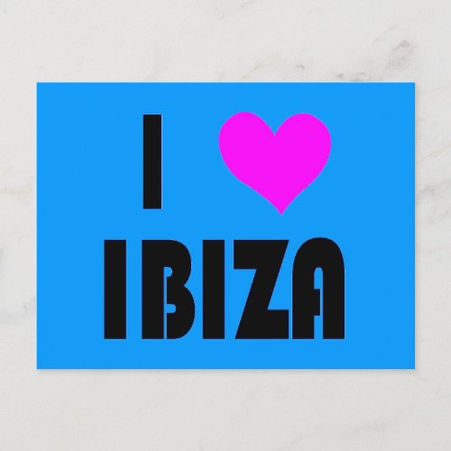 I Love Ibiza postcard