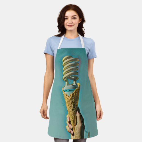 I love ice cream artwork apron