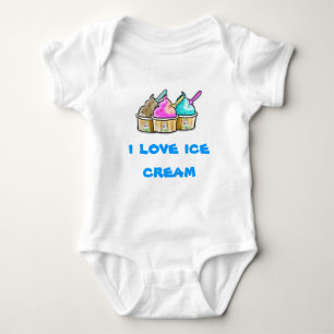 i love ice cream baby bodysuit