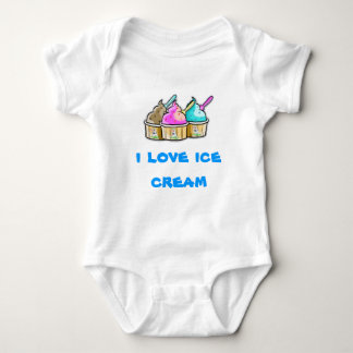i love ice cream baby bodysuit