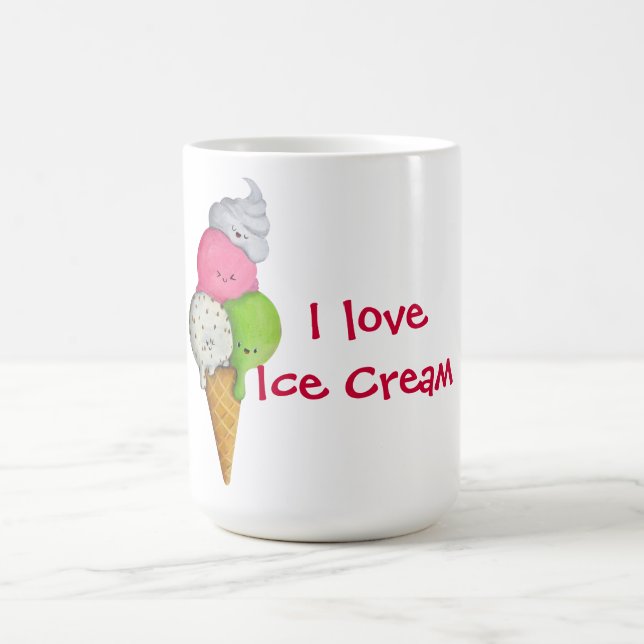 I love Ice Cream Coffee Mug (Center)