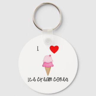 I love ice cream cones keychain