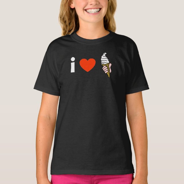 I Love Ice Cream T-Shirt (Front)