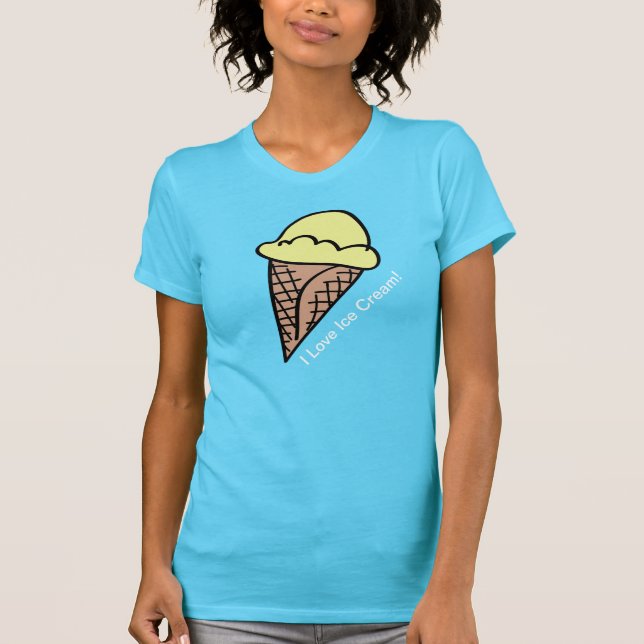 I Love Ice Cream T-shirt (Front)