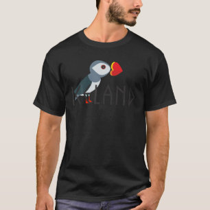 I love Iceland Puffin Icelandic Gift T Shirt