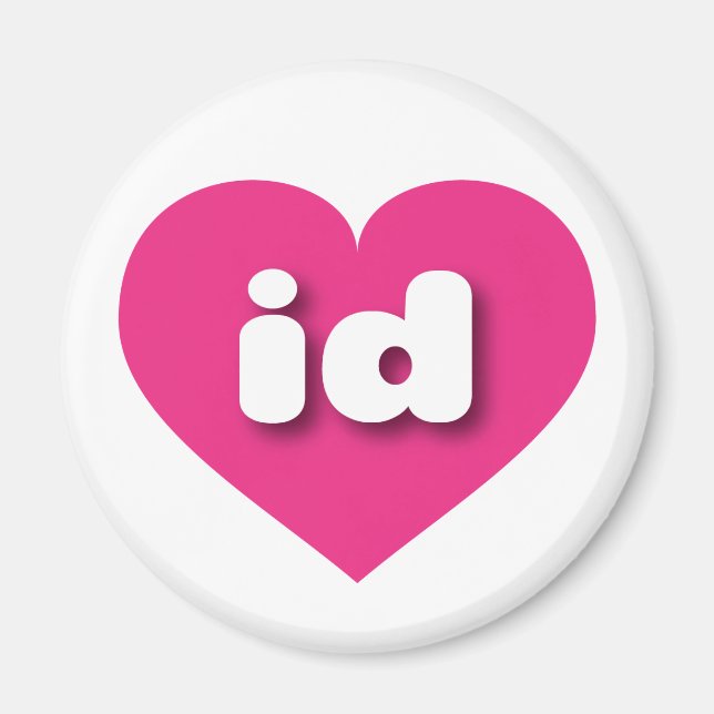 I love Idaho - id hot pink heart  Magnet (Front)
