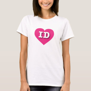 I love Idaho - ID hot pink heart T-Shirt