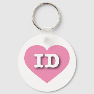 I love Idaho - ID pink heart Keychain