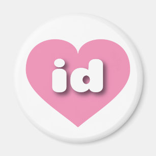 I love Idaho - id pink heart Magnet