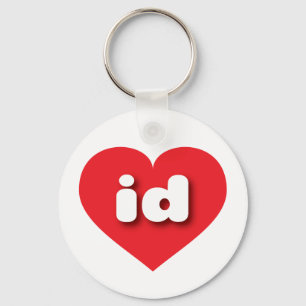 I love Idaho - id red heart  Keychain
