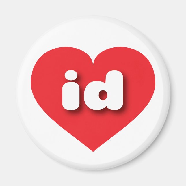 I love Idaho - id red heart  Magnet (Front)