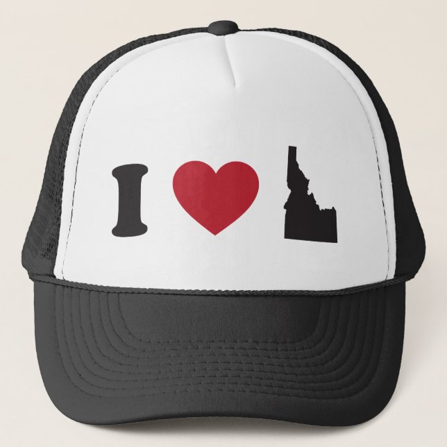I Love Idaho Trucker Hat (Front)
