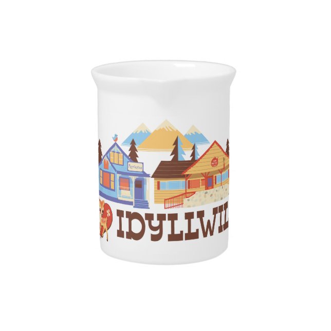 I Love Idyllwild  Beverage Pitcher (Front)