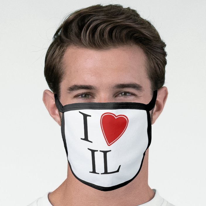 I Love Illinois Face Mask