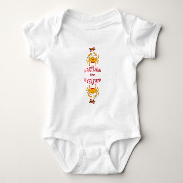 I love in Maryland      Baby Bodysuit (Front)